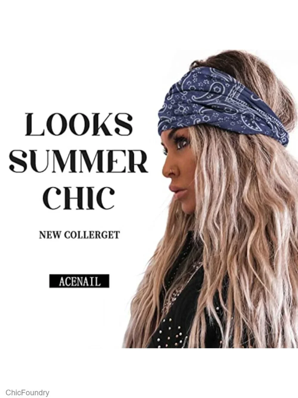 Wide Knotted Turban Headbands for Women Non Slip Yoga Workout Hair Wraps Boho